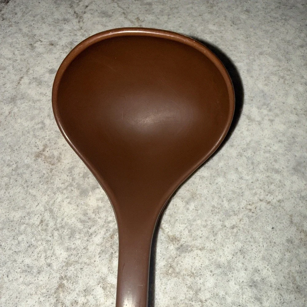 Vintage Foley Nylon Soup Stew Ladle Spoon Dipper Kitchen Utensil Brown 11 Inch